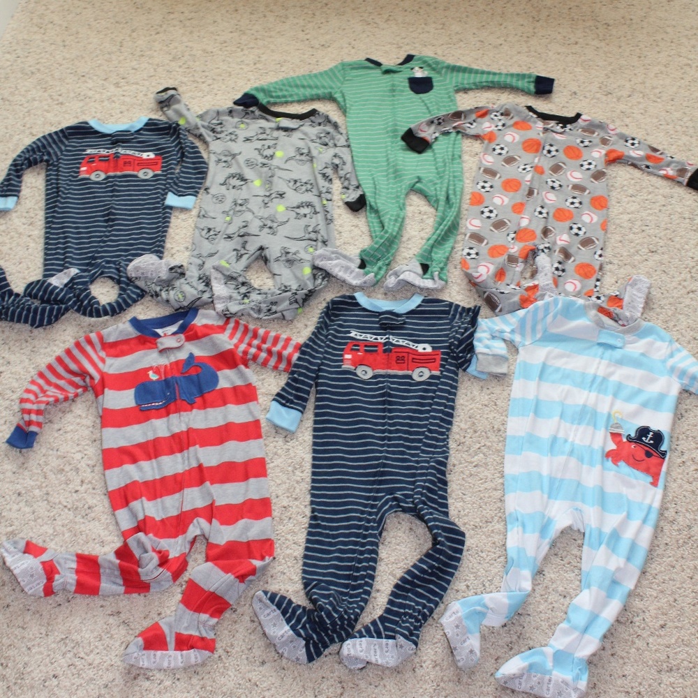 Carter's Bundle of Seven Pajamas. EUC!